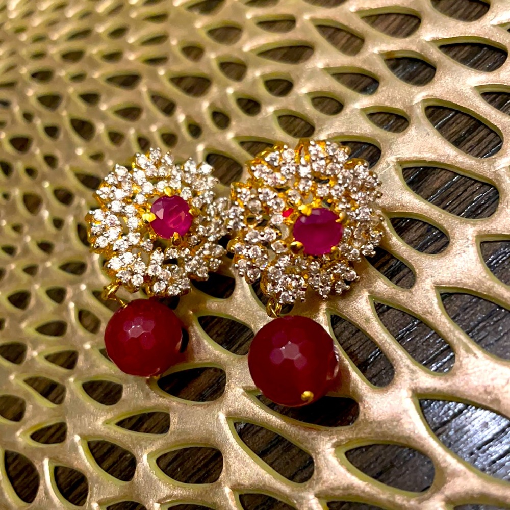 Ruby and zircon